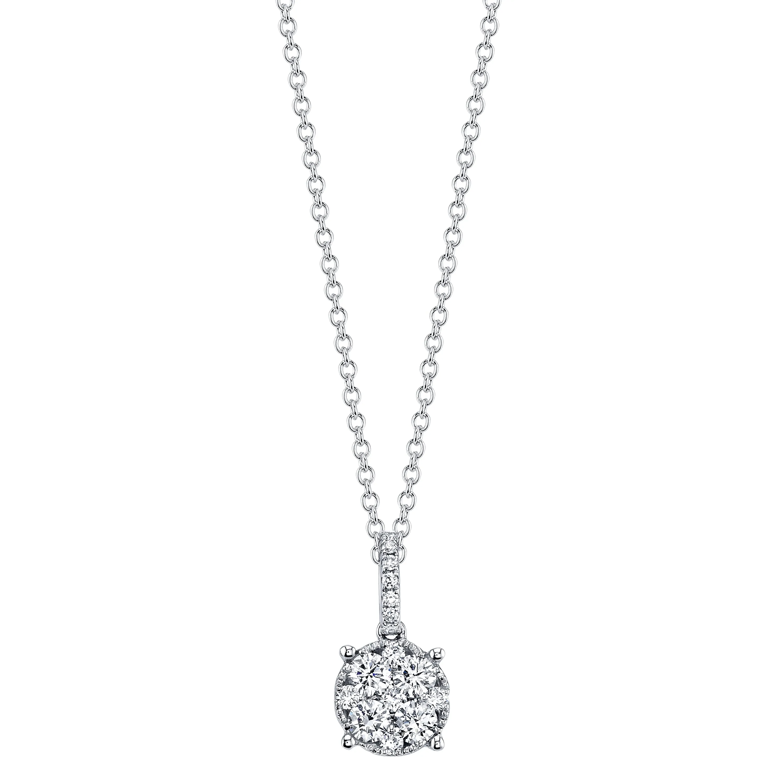 Cluster Diamond Pendant
