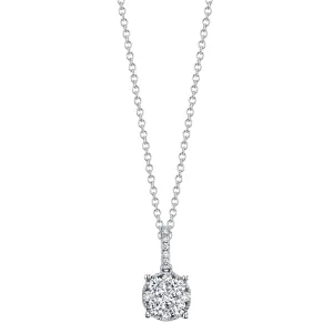 Cluster Diamond Pendant