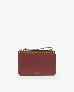 Clutch Pouch - Damen - Bordeaux - Isabel Marant