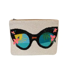 COLORFUL BEADED SUNGLASSES CLUTCH
