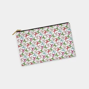 Colorful Bows Personalized Zipper Pouch