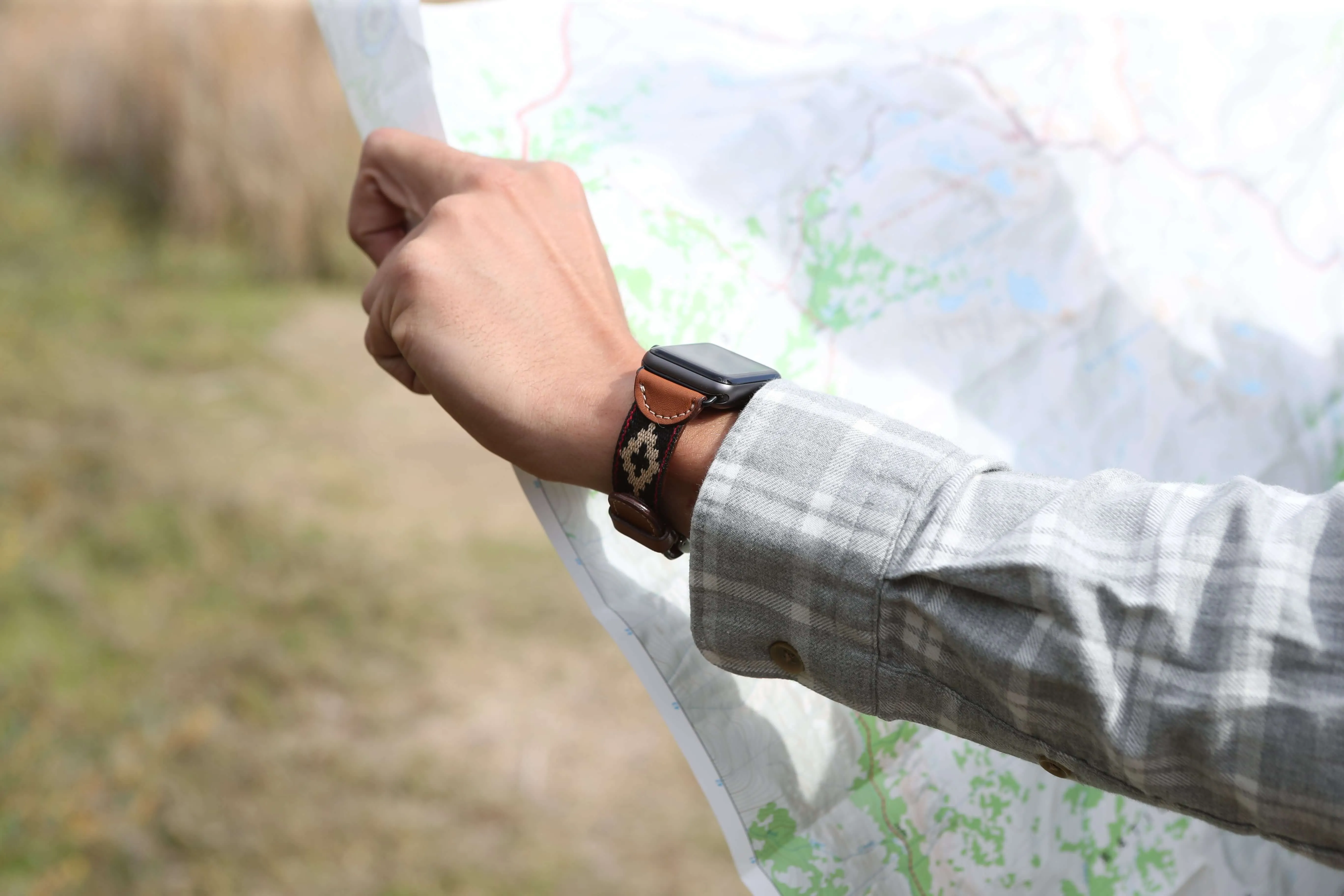 Corbina Black Apple Watch Band