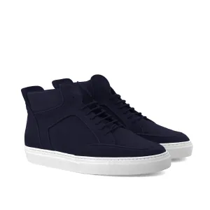 Courtside High Top • Navy Suede