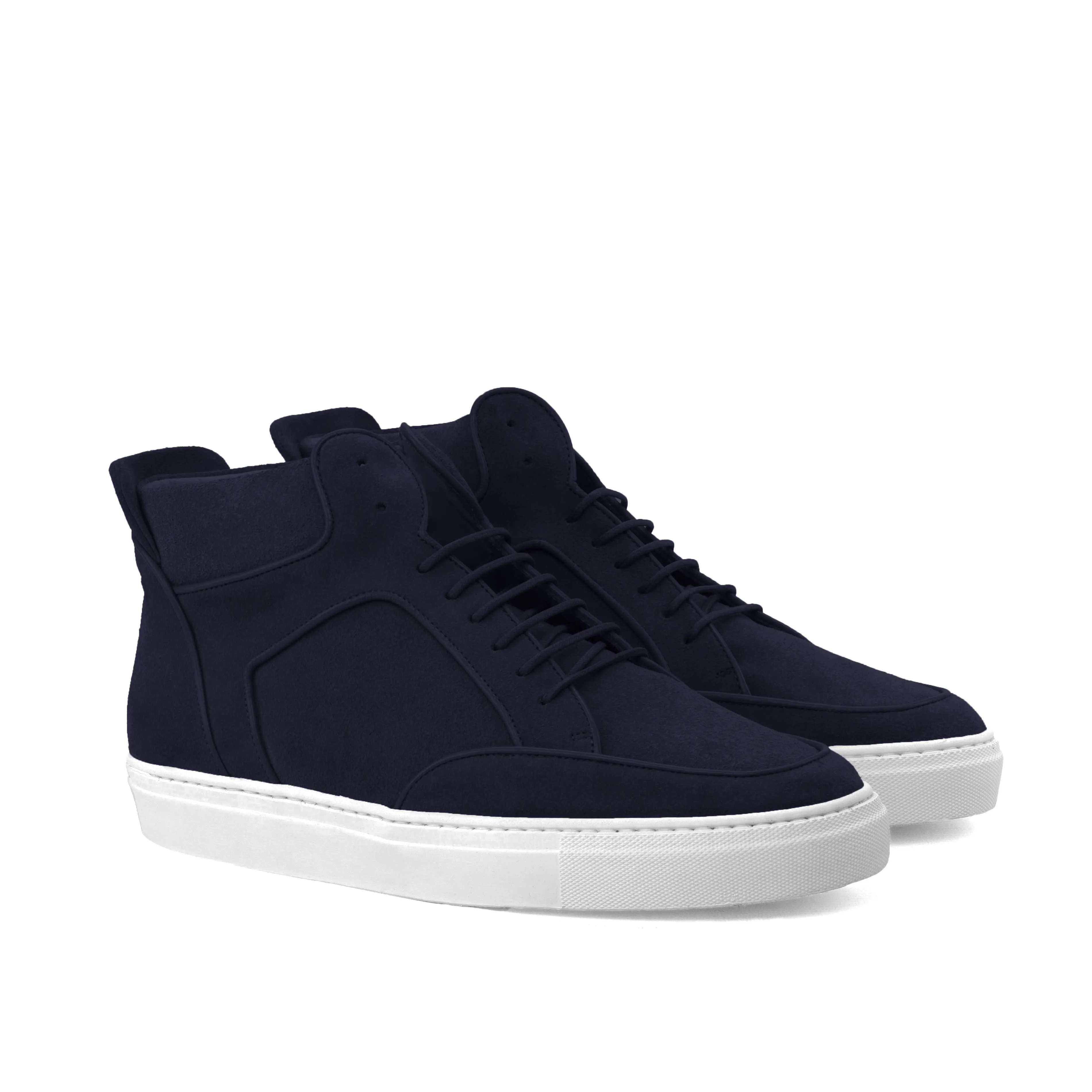 Courtside High Top • Navy Suede