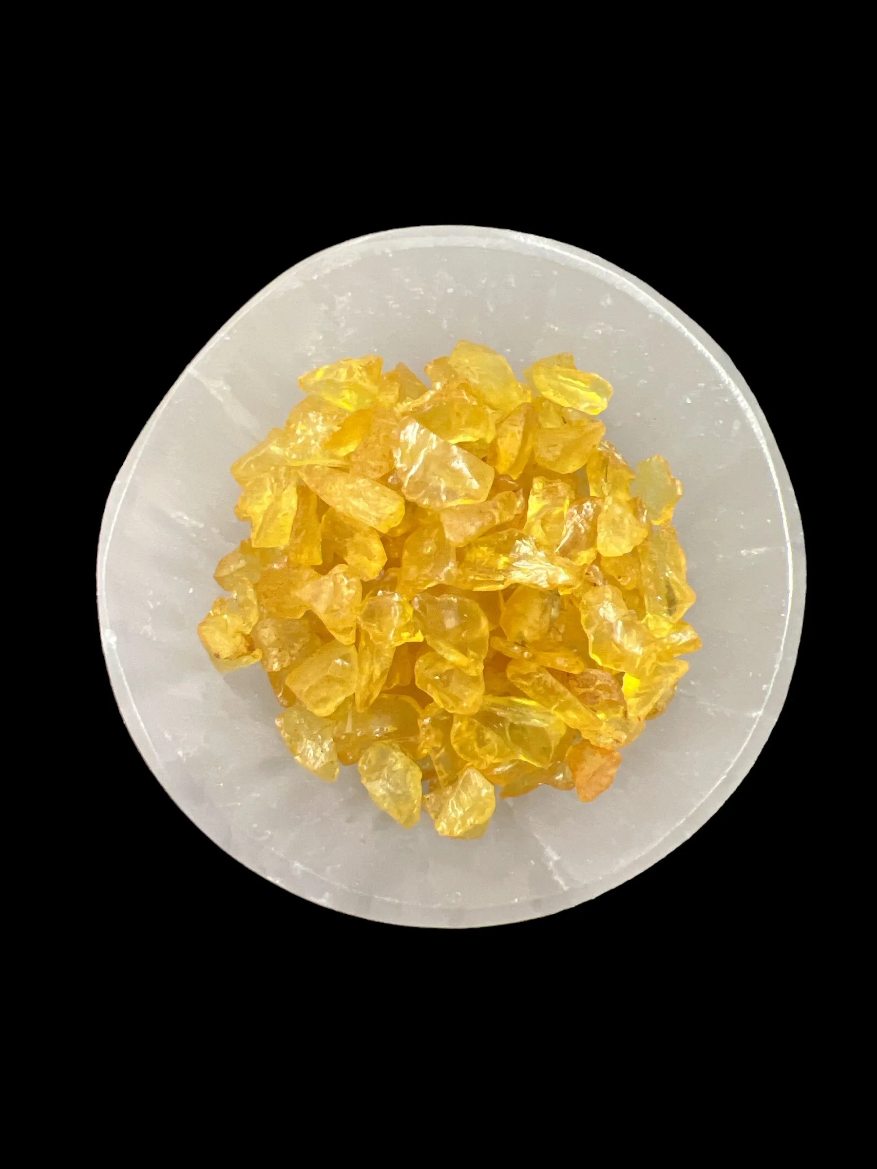 Crackled Yellow Quartz Gemstone Chips