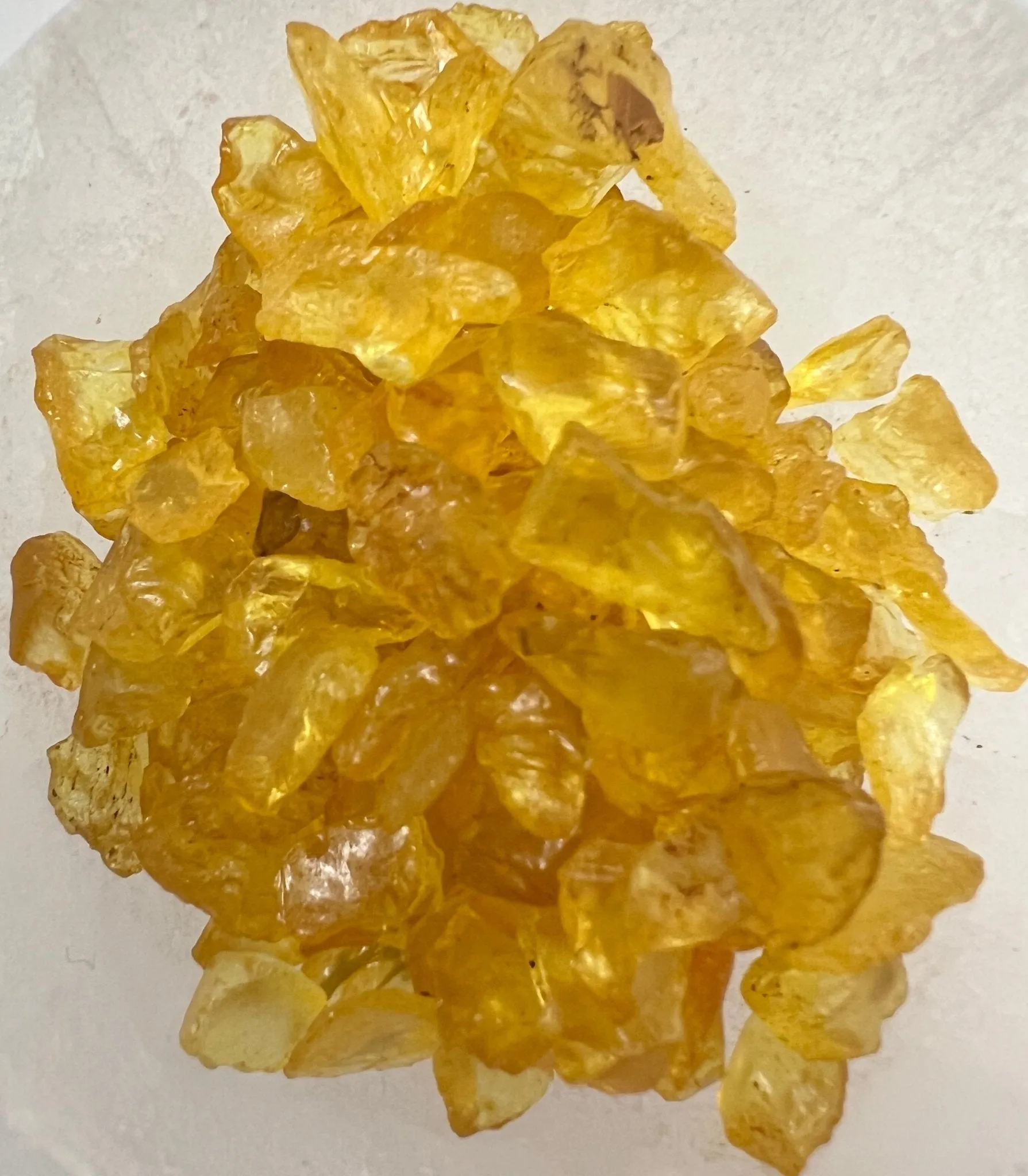 Crackled Yellow Quartz Gemstone Chips