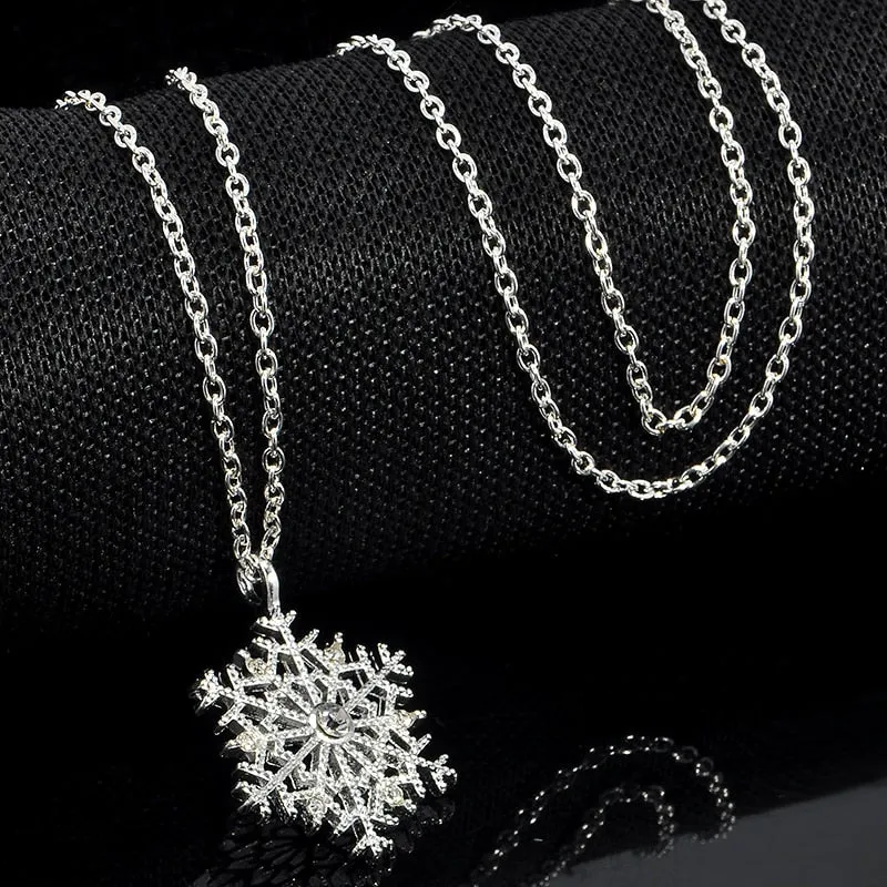 Crystal Snowflake Zircon Necklaces