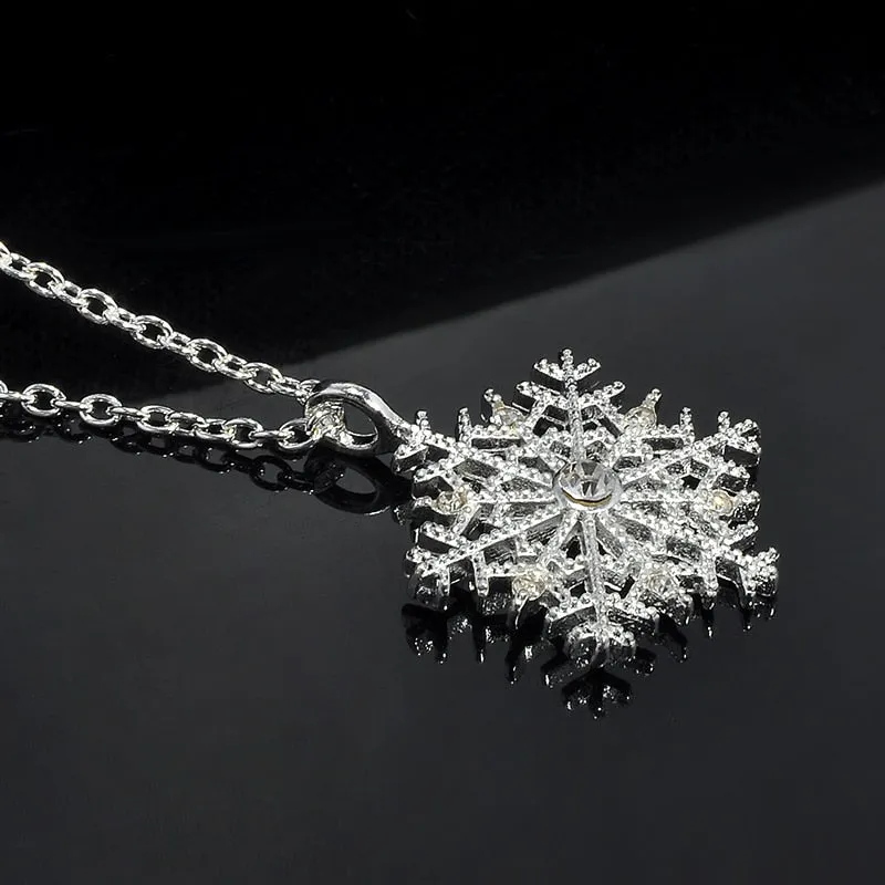 Crystal Snowflake Zircon Necklaces