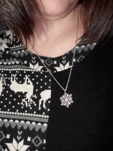 Crystal Snowflake Zircon Necklaces