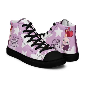 Cutie Pig Women's High Top Custom Sneakers