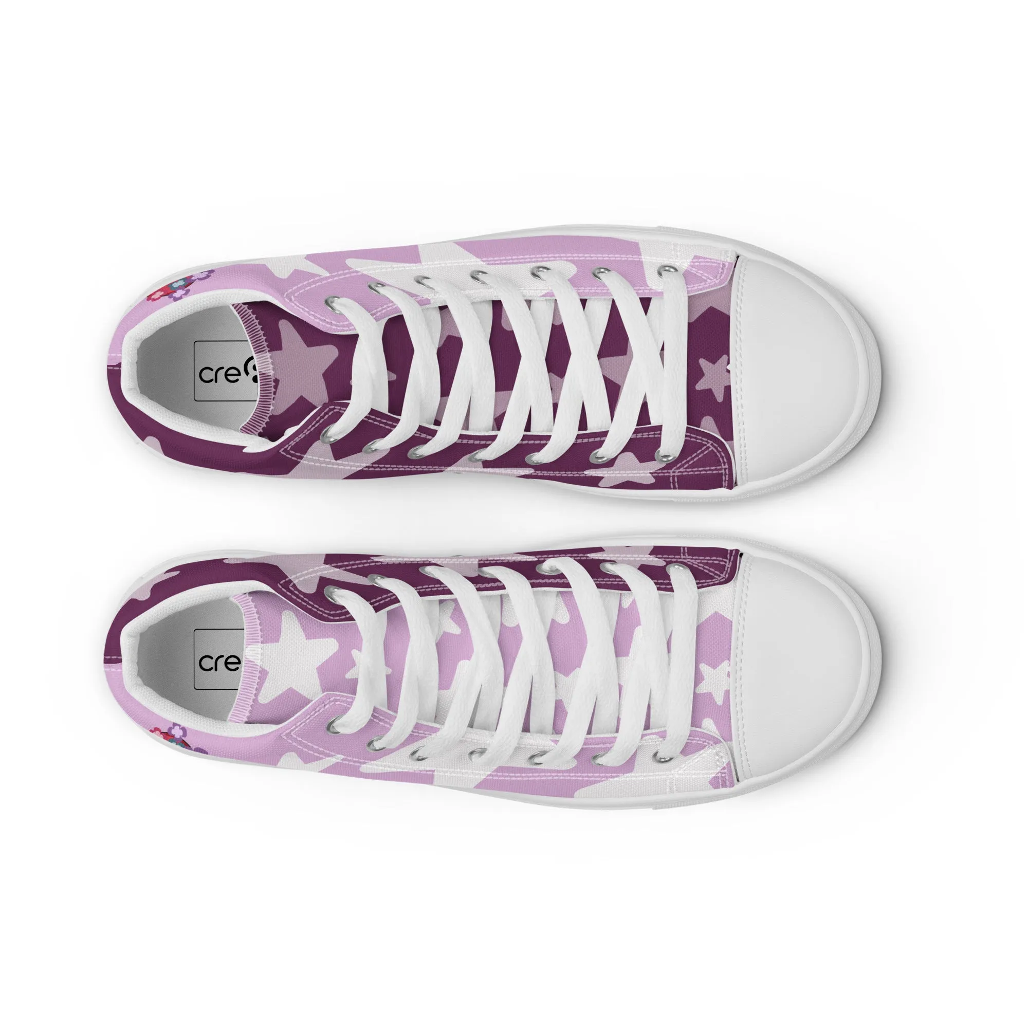 Cutie Pig Women's High Top Custom Sneakers