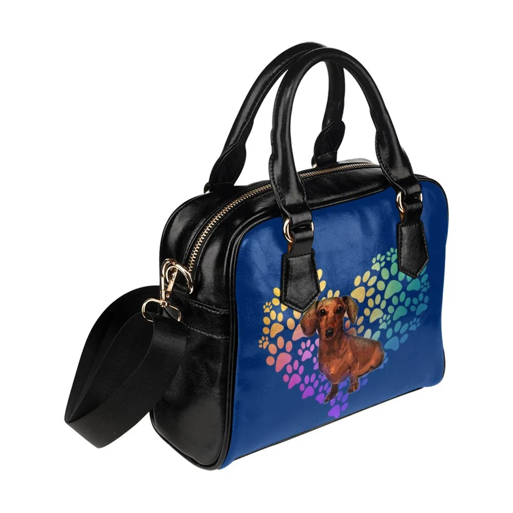 Dachshund Heart Shoulder Bag