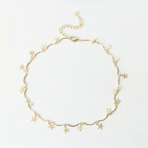 Dainty Moon Star Choker