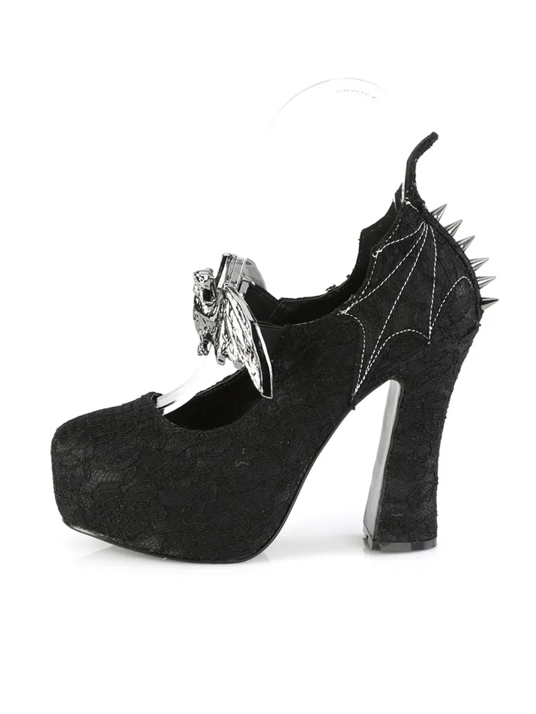 DEMONIA DEMON-18 - BLACK SATIN ✰ PRE ORDER ✰