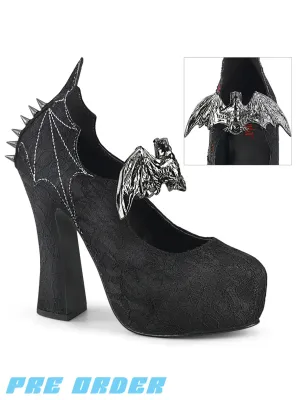 DEMONIA DEMON-18 - BLACK SATIN ✰ PRE ORDER ✰