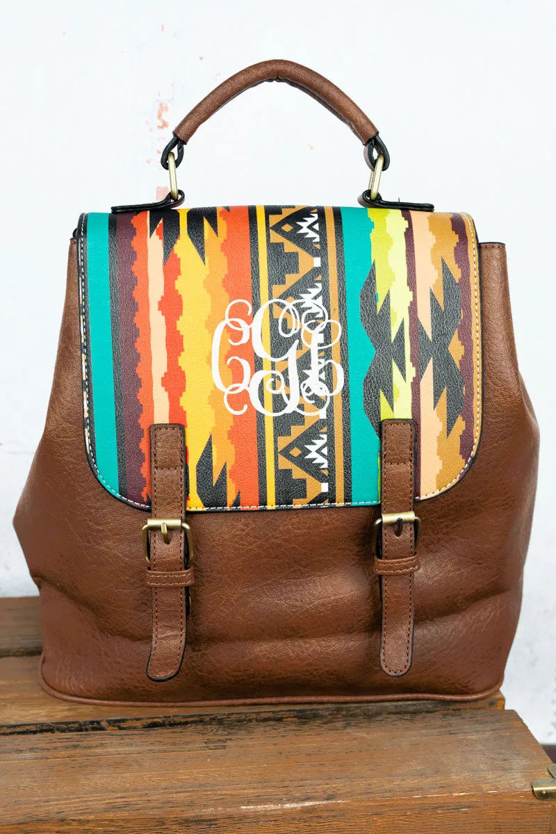 Desert Dusk Faux Leather Satchel Backpack