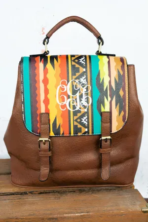 Desert Dusk Faux Leather Satchel Backpack