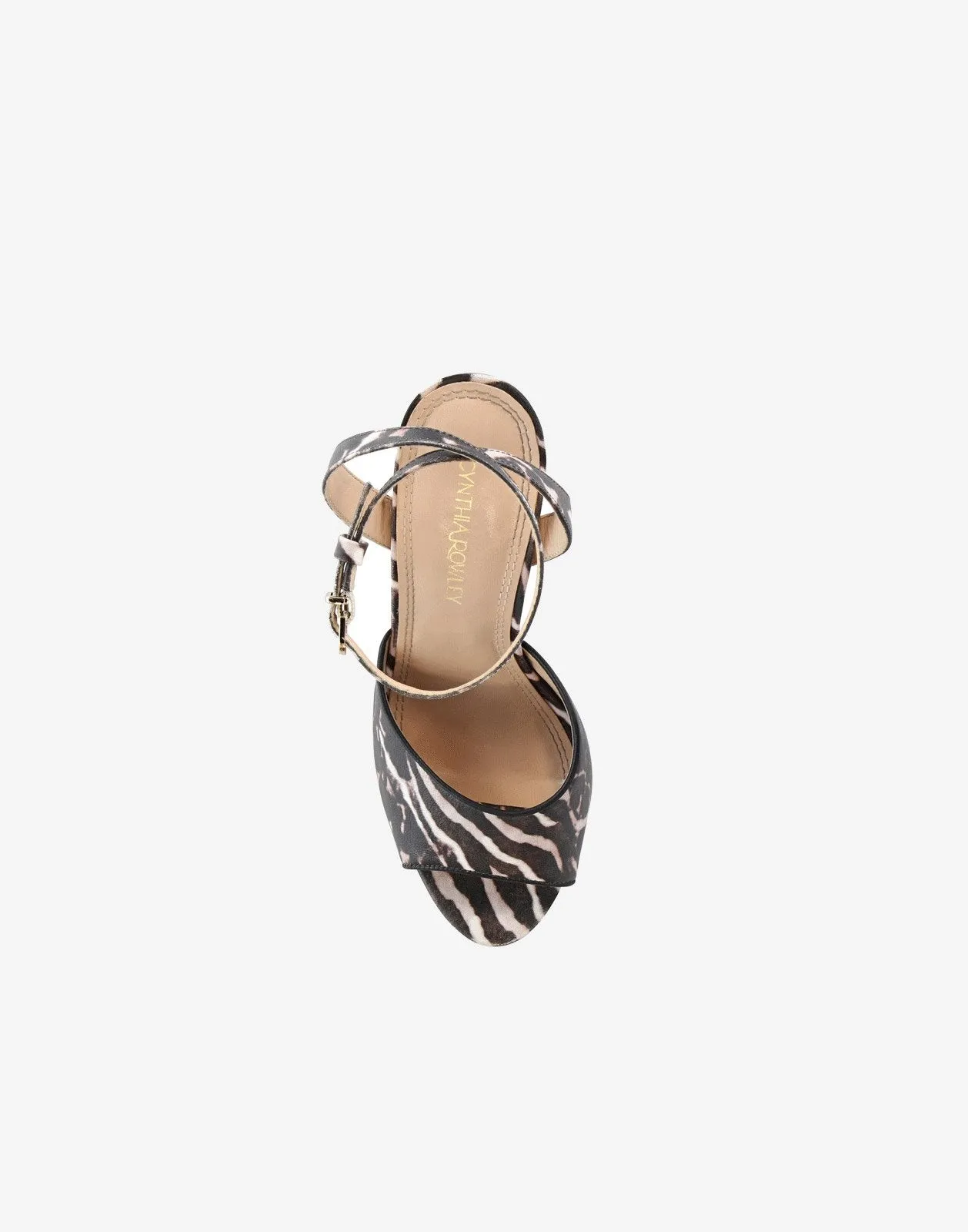 Diana Zebra Platform Heel