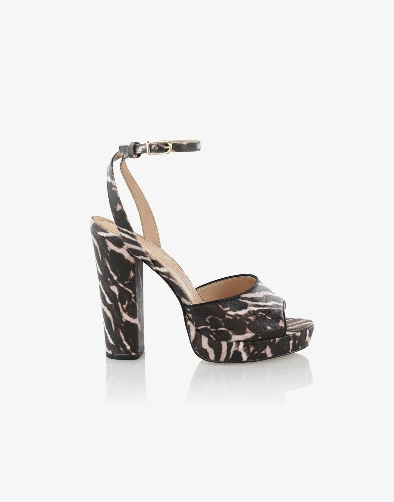 Diana Zebra Platform Heel