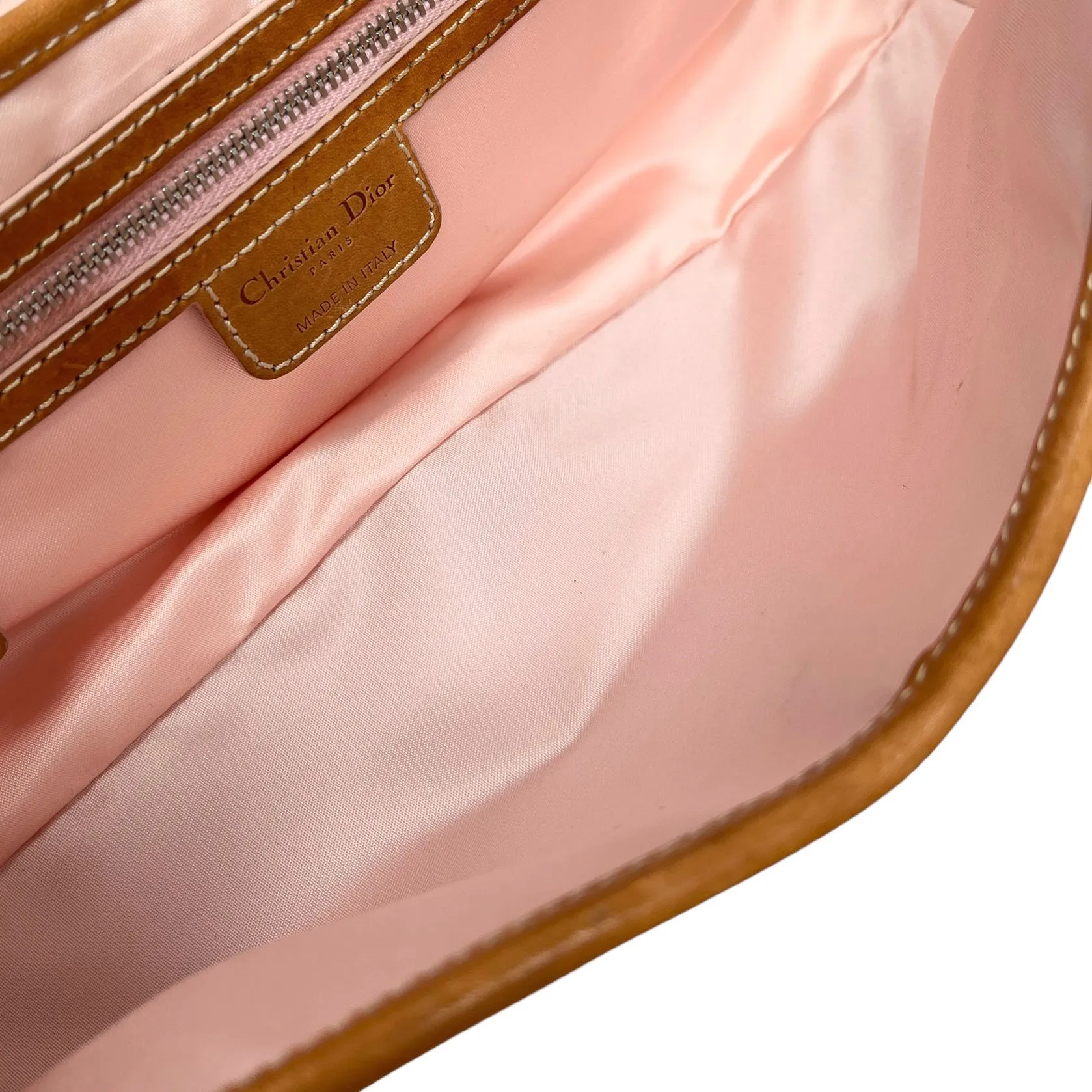 Dior Beige Logo Heart Shoulder Bag