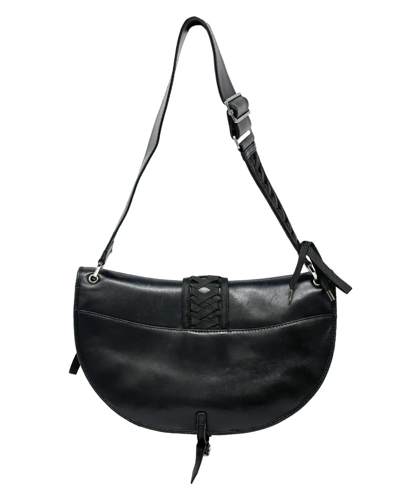 Dior Black Corset Leather Shoulder Bag