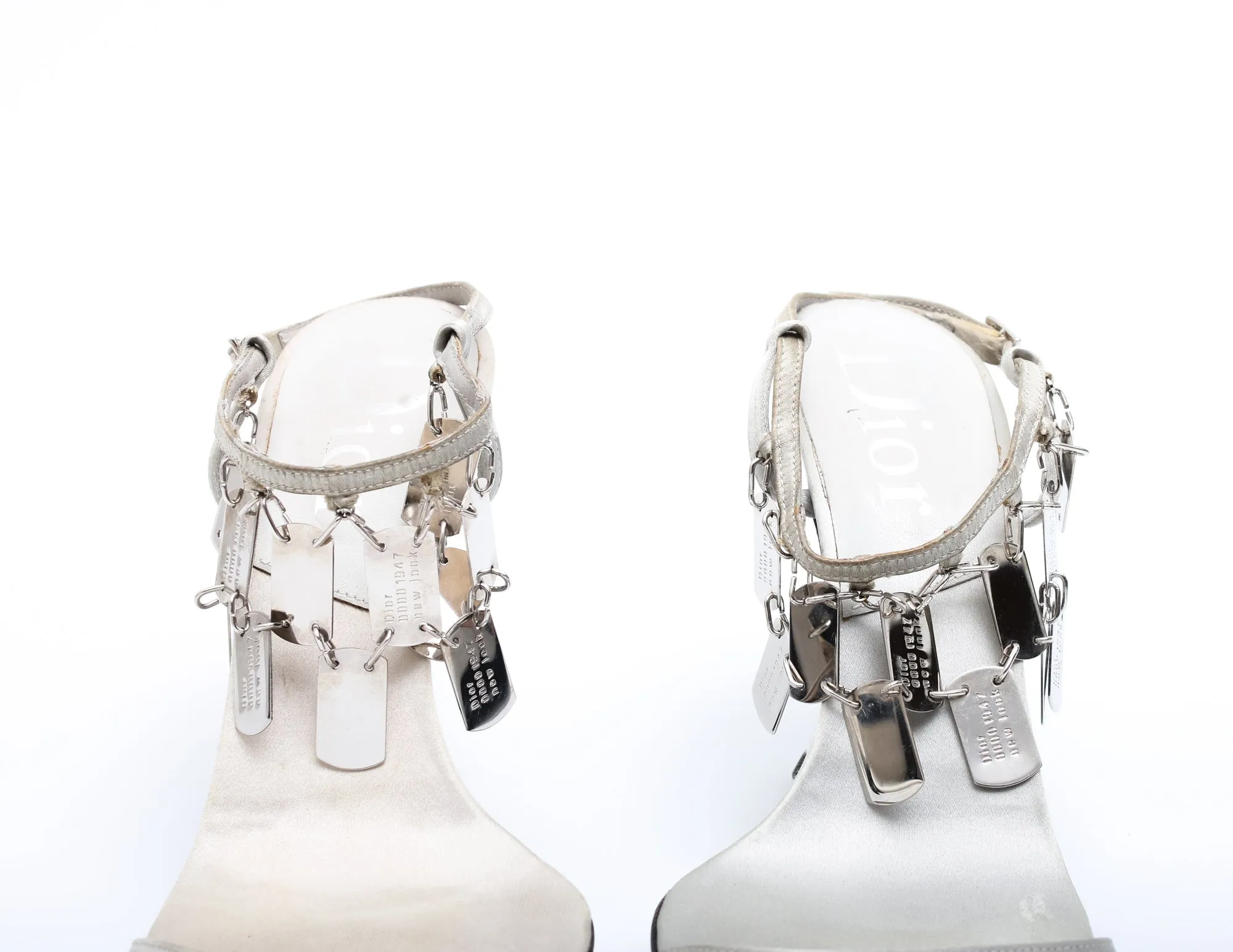 Dior Dog Tag Heels