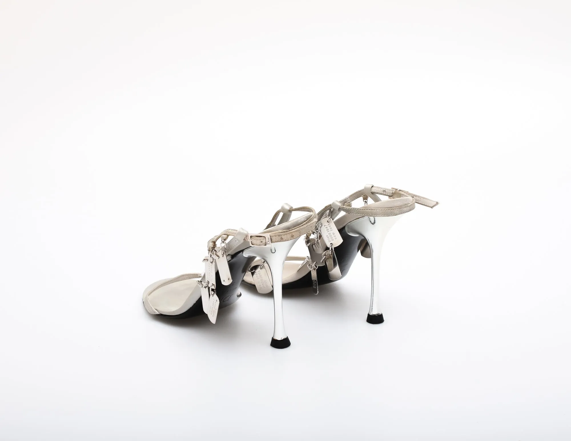 Dior Dog Tag Heels