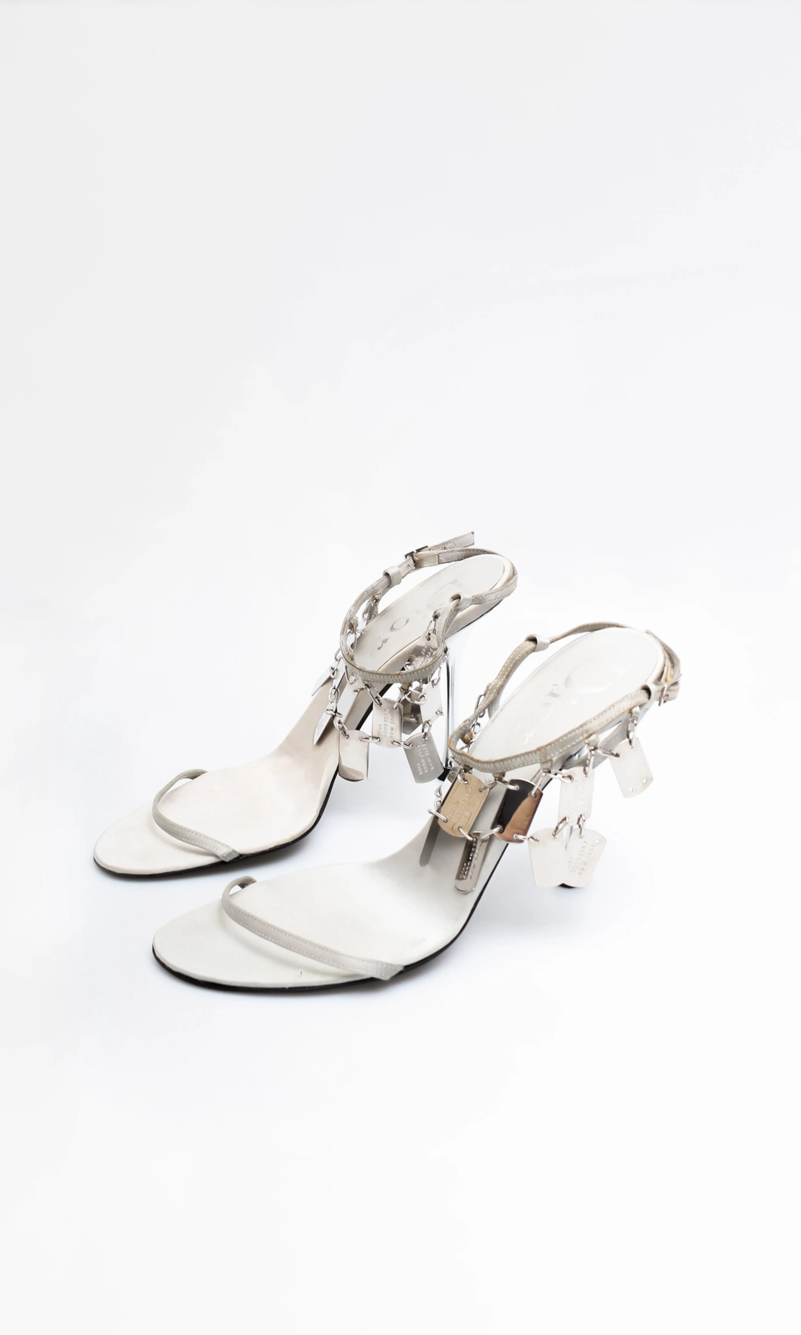 Dior Dog Tag Heels