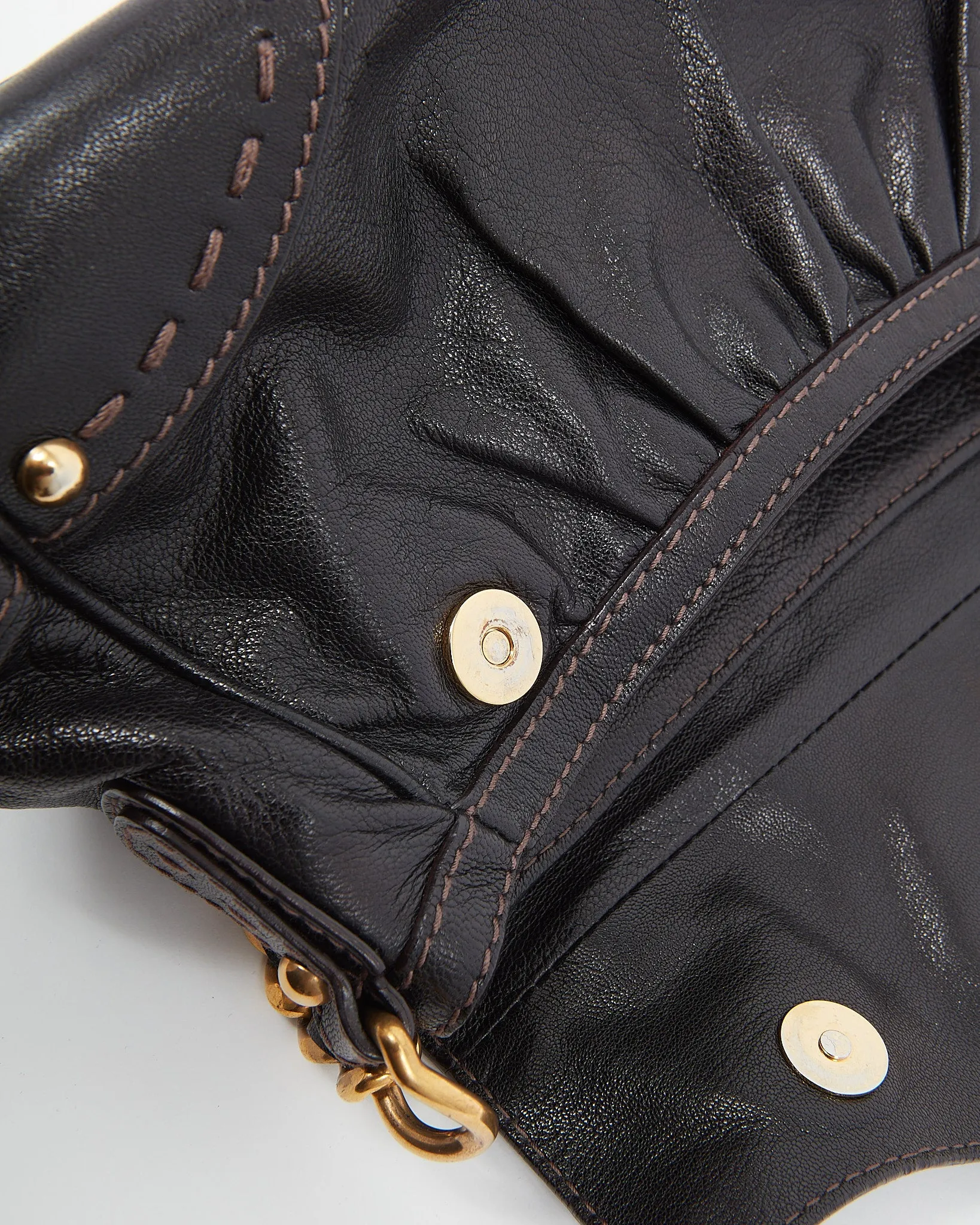 Dolce & Gabbana Black Leather Vintage Shoulder Bag