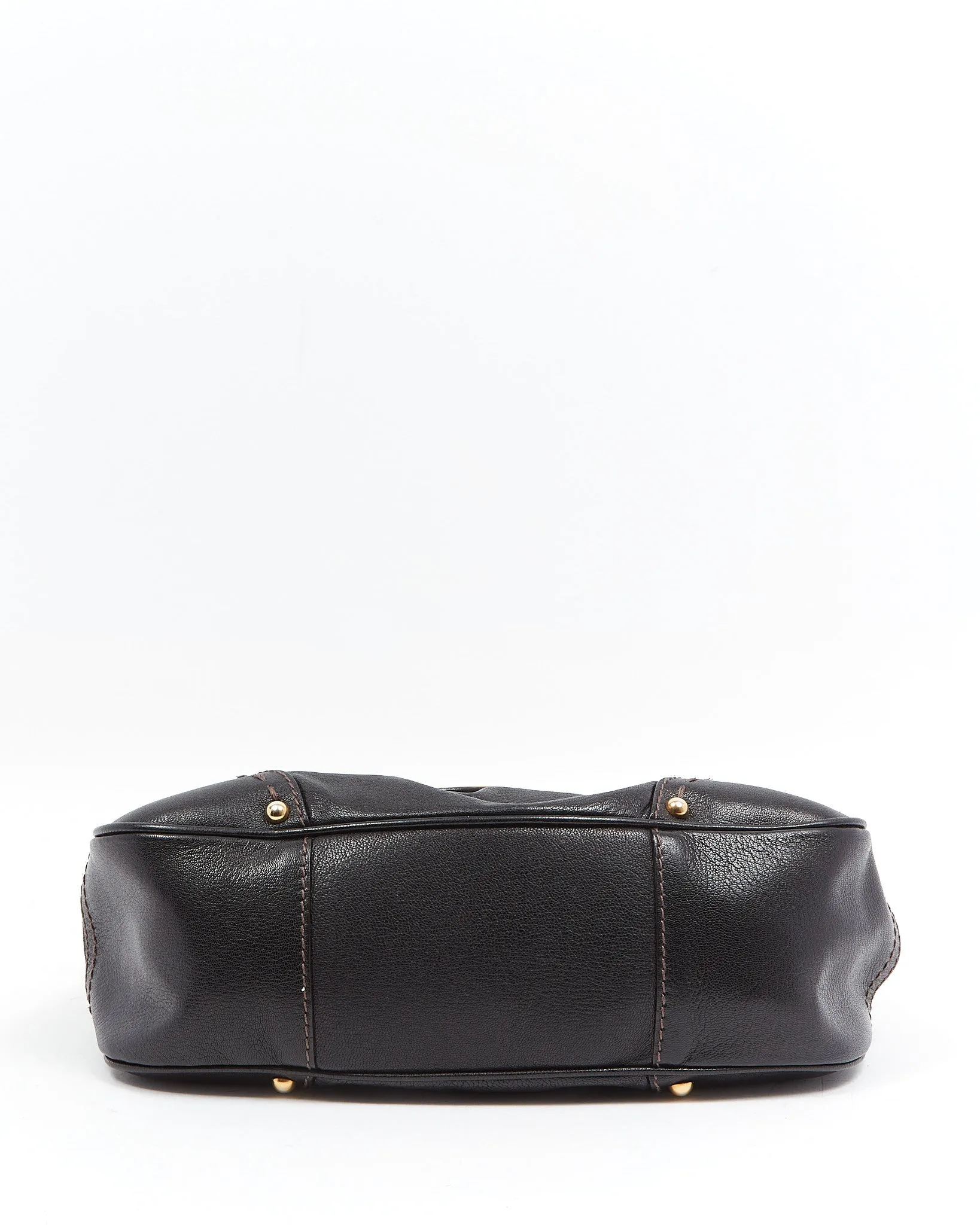 Dolce & Gabbana Black Leather Vintage Shoulder Bag
