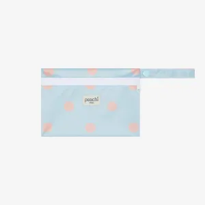 Duckegg Peach Polka Mini Wet Bag