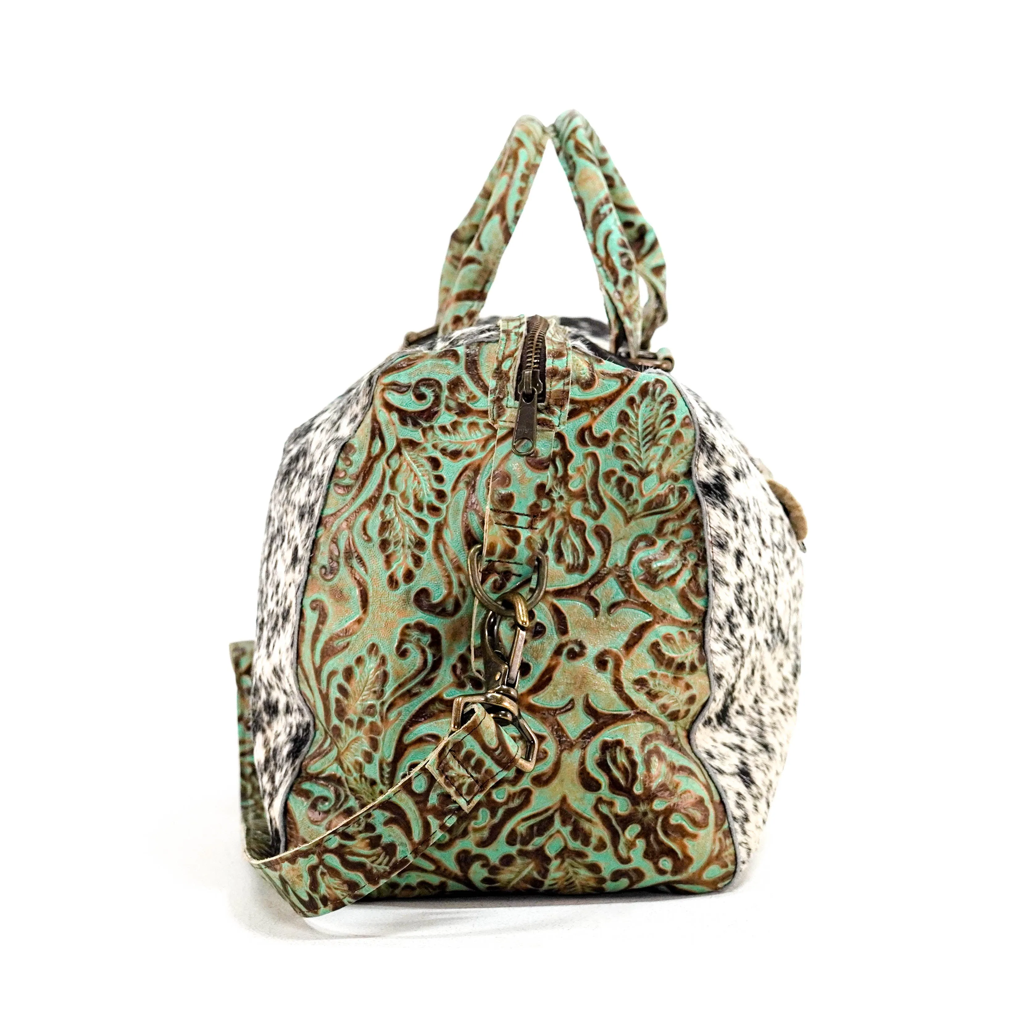Duffel - Black & White w/ Turquoise tool