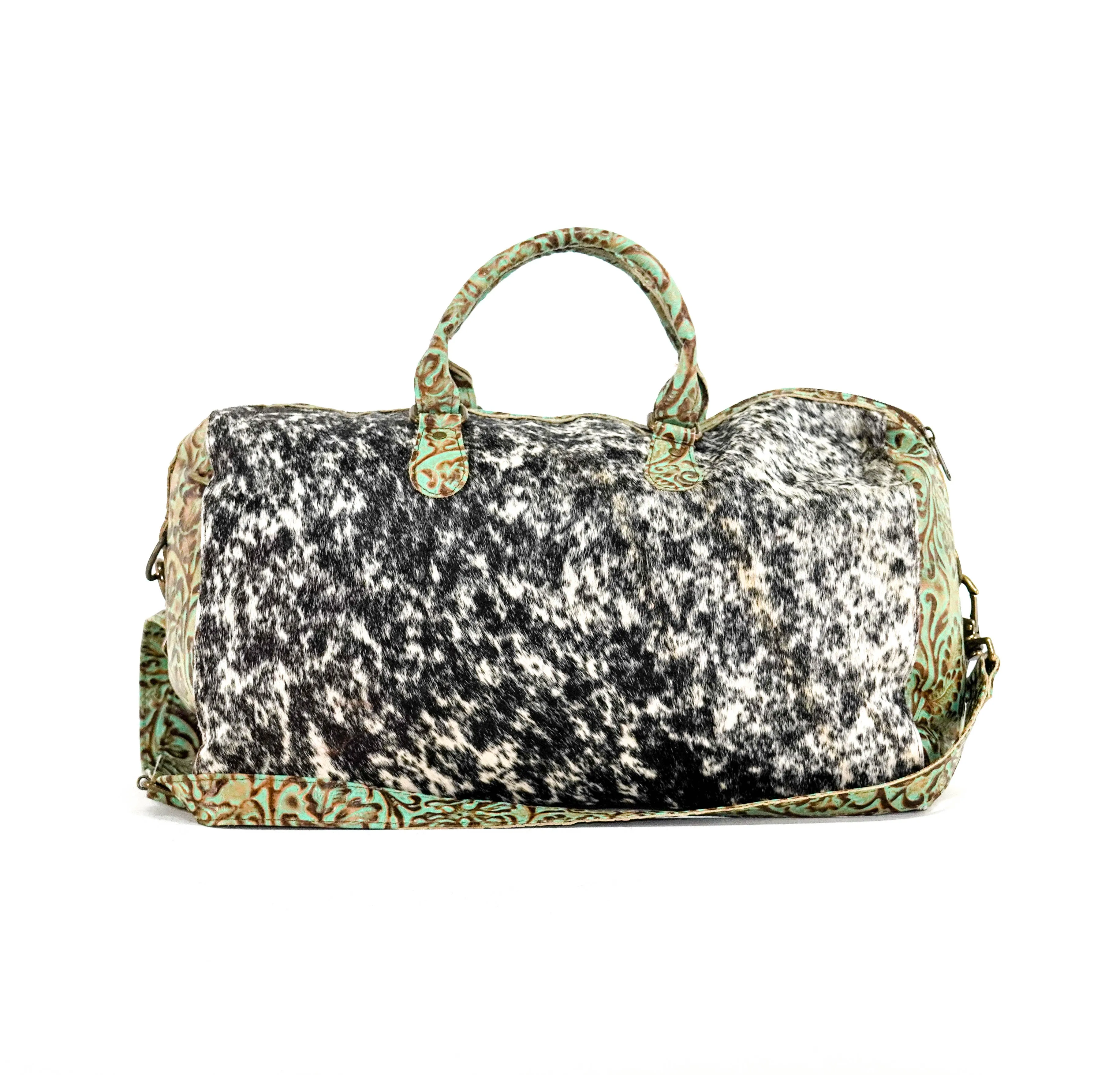 Duffel - Black & White w/ Turquoise tool