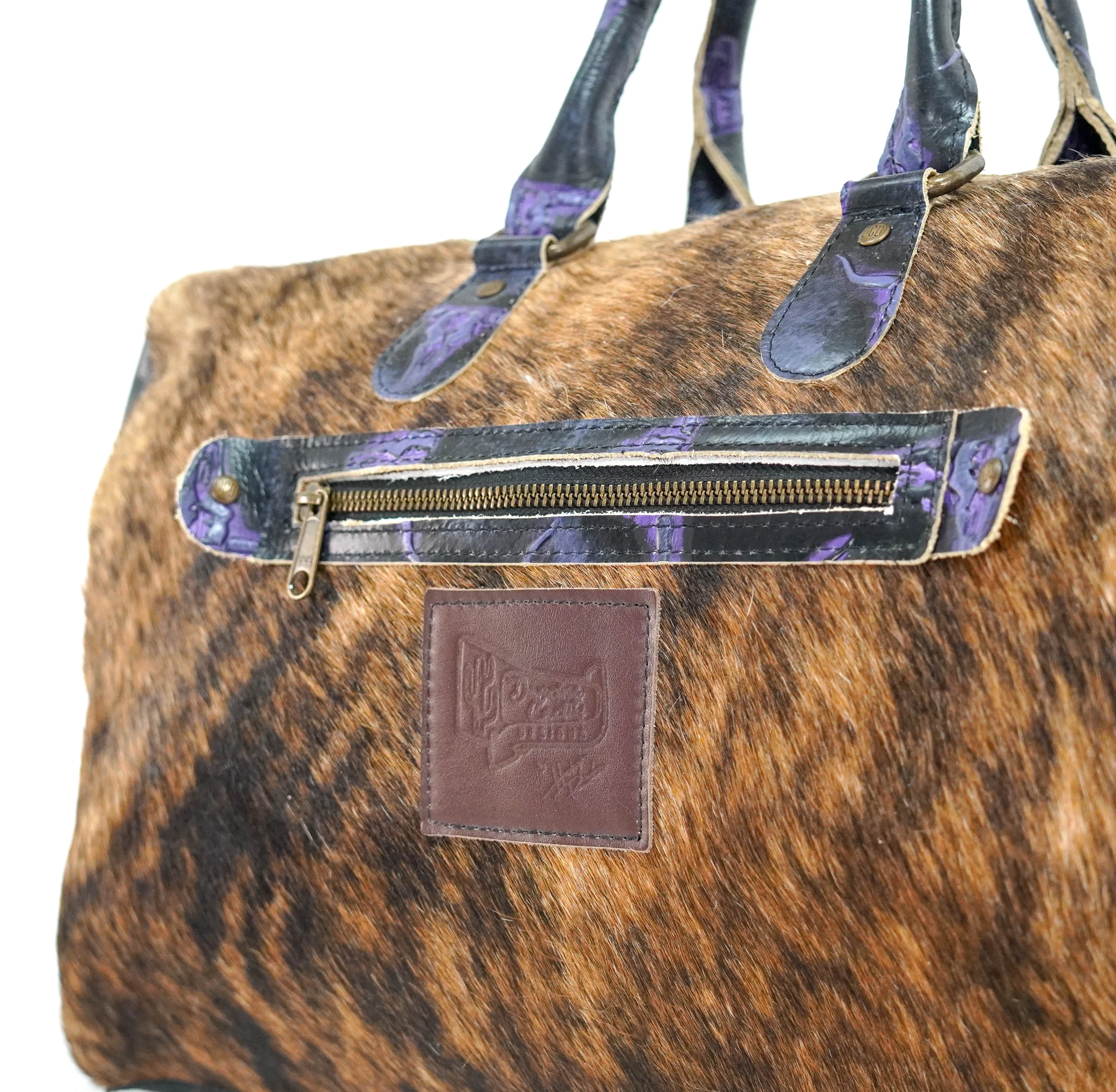 Duffel - Brindle w/ Midnight Rain Skulls