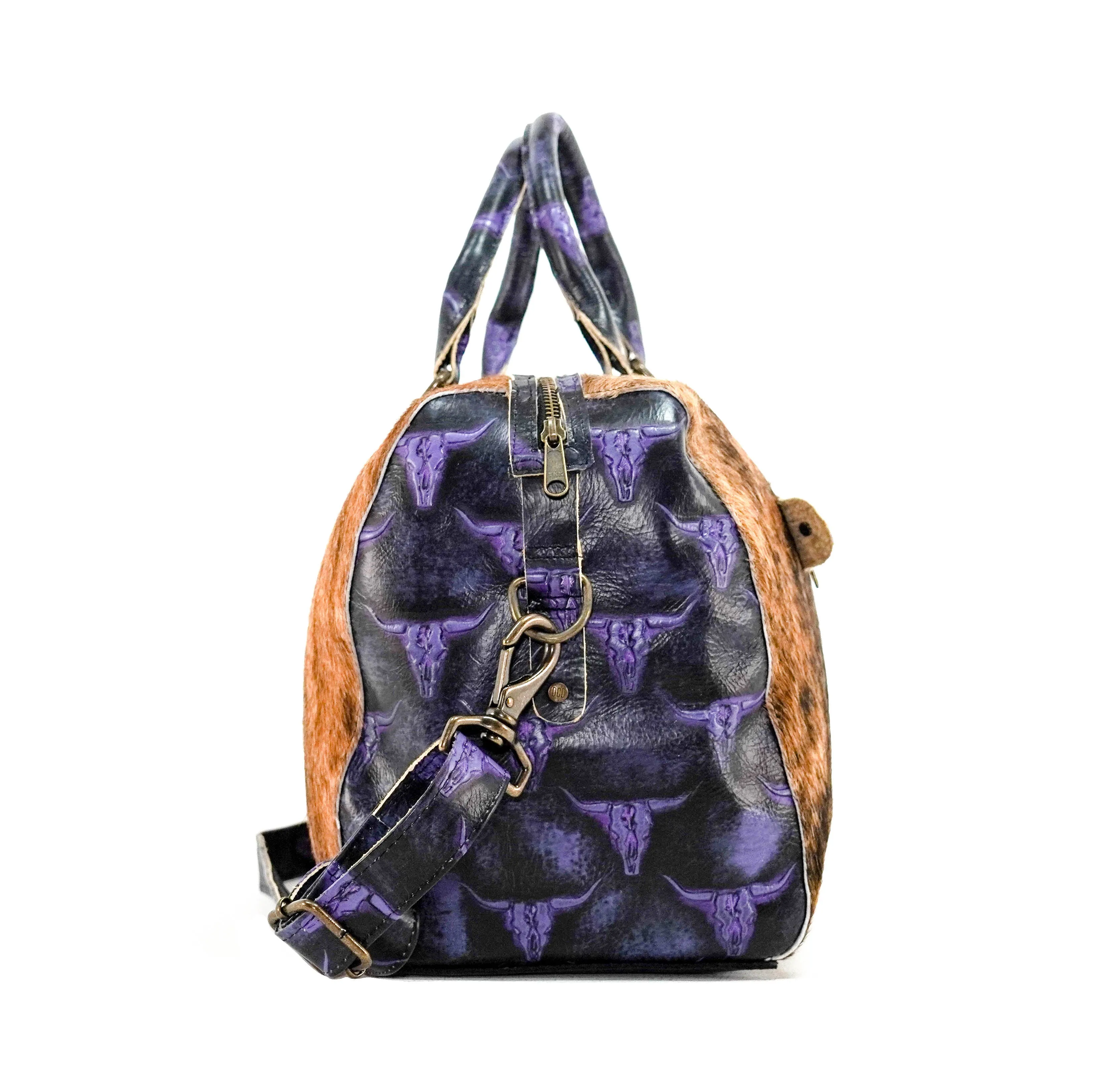 Duffel - Brindle w/ Midnight Rain Skulls