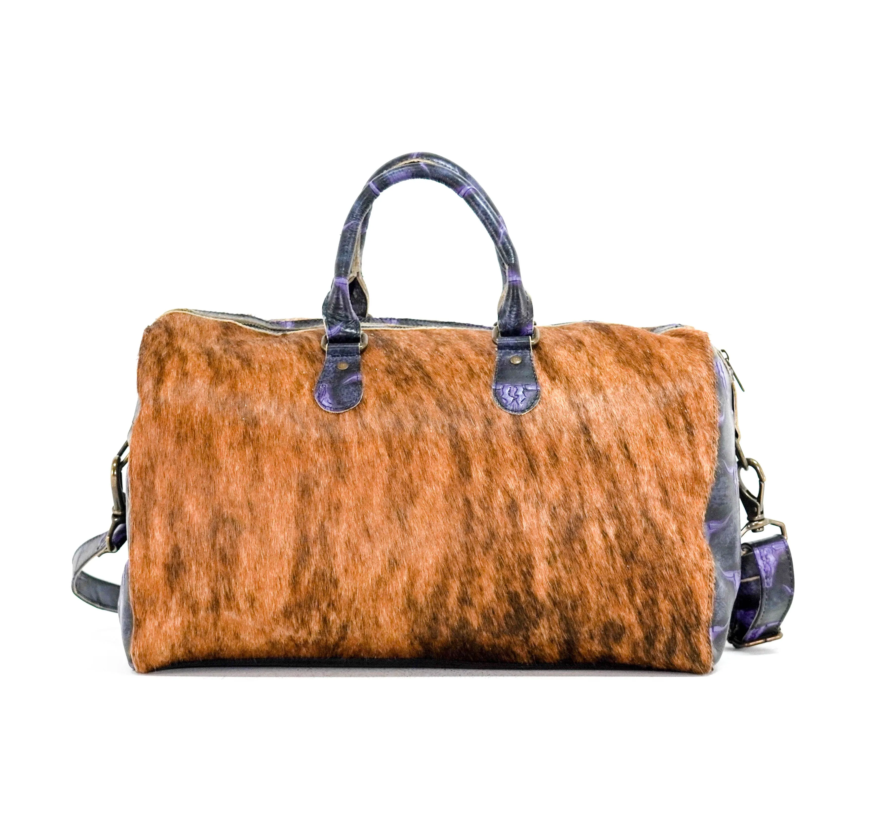 Duffel - Brindle w/ Midnight Rain Skulls