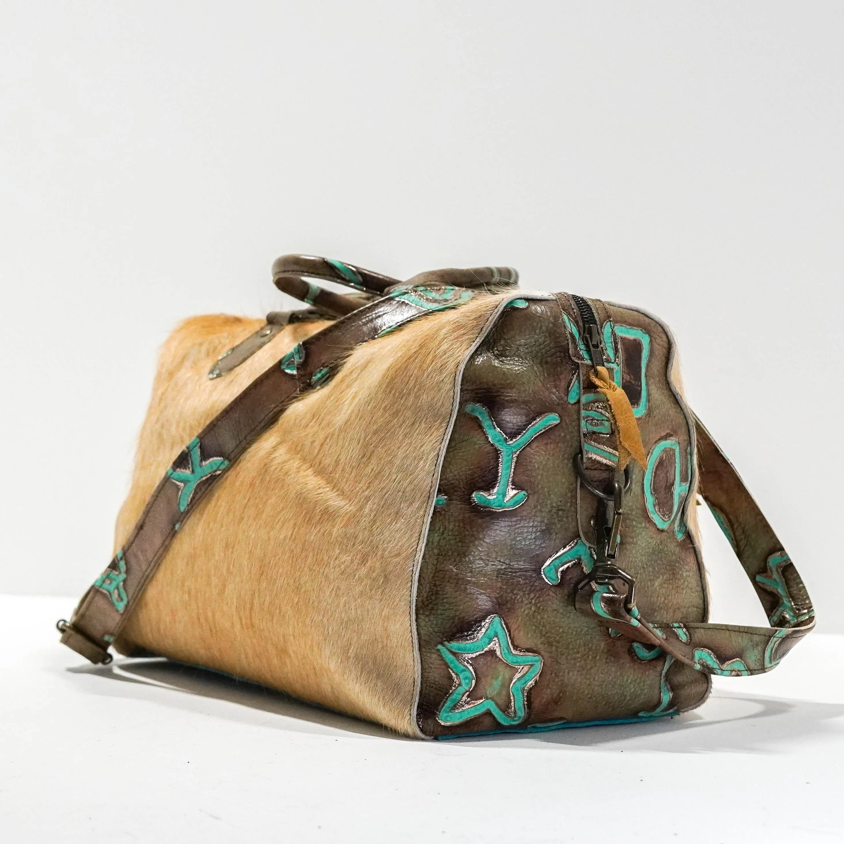 Duffel - Palomino w/ Turquoise Brands