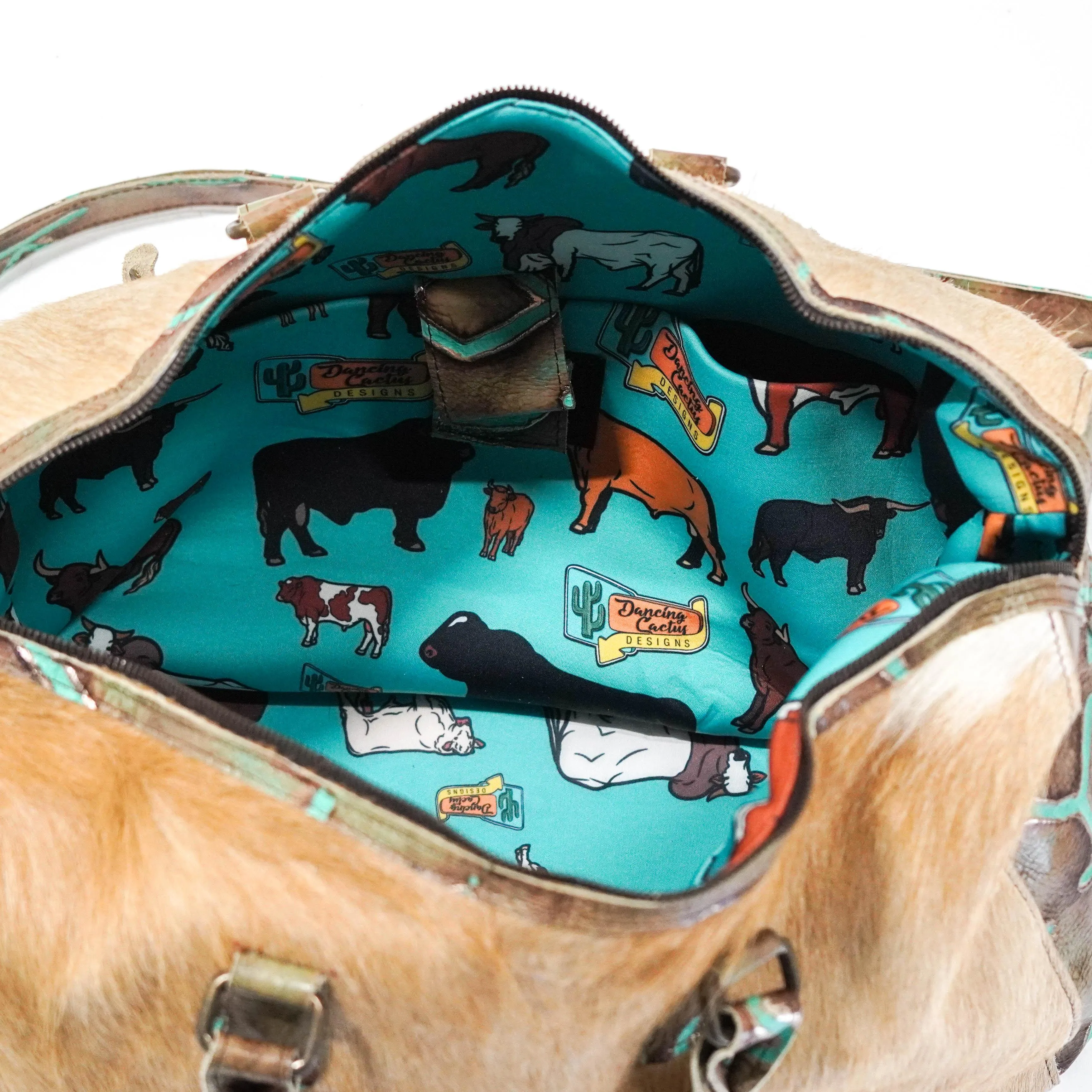 Duffel - Palomino w/ Turquoise Brands