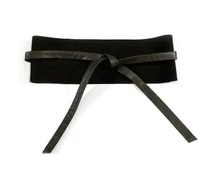 Elora Goatskin Suede Leather Belt