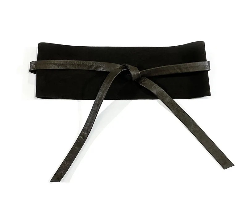 Elora Goatskin Suede Leather Belt