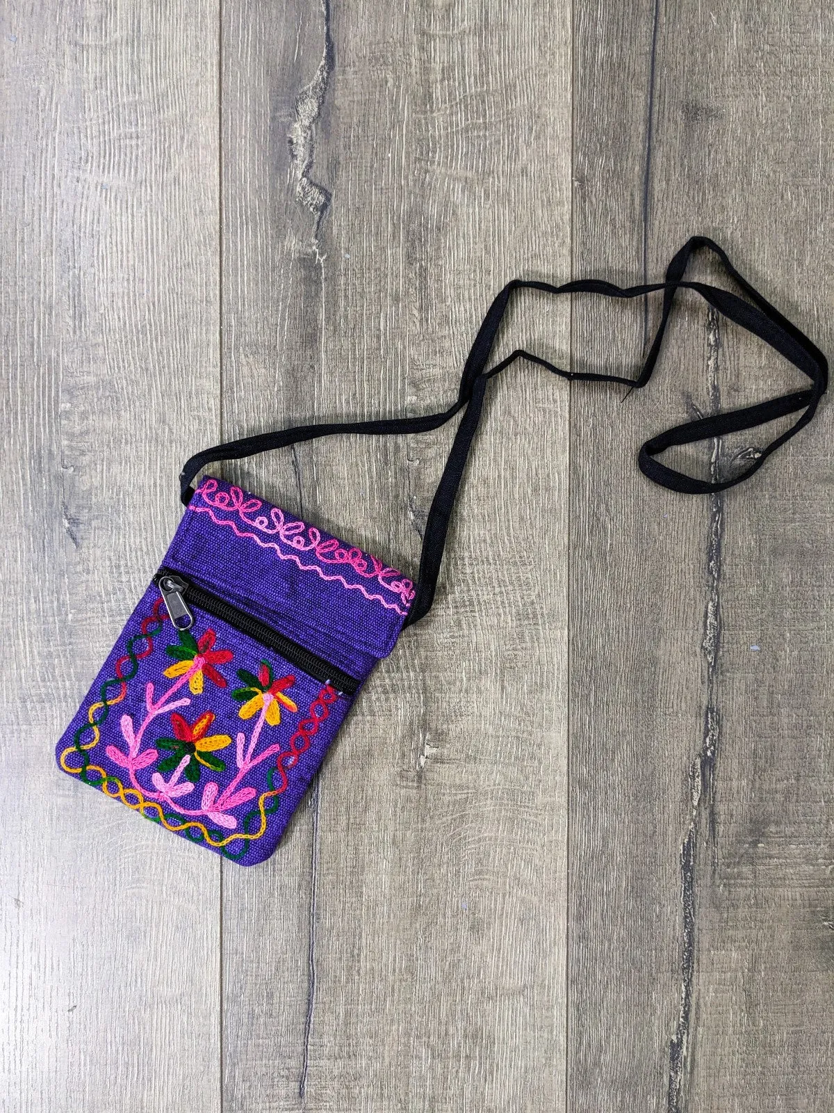 Embroidered String Bag