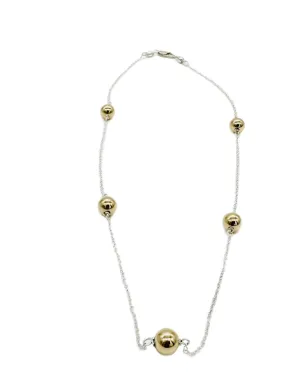 Enewton Choker Simplicity Chain Sterling Mixed Metal Gold Bead