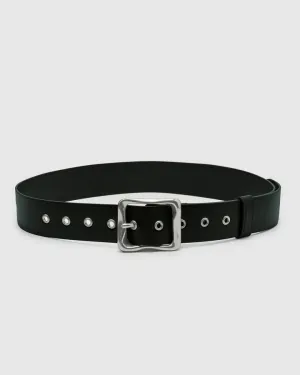 Everyday Buckle Belt - Black/ Silver