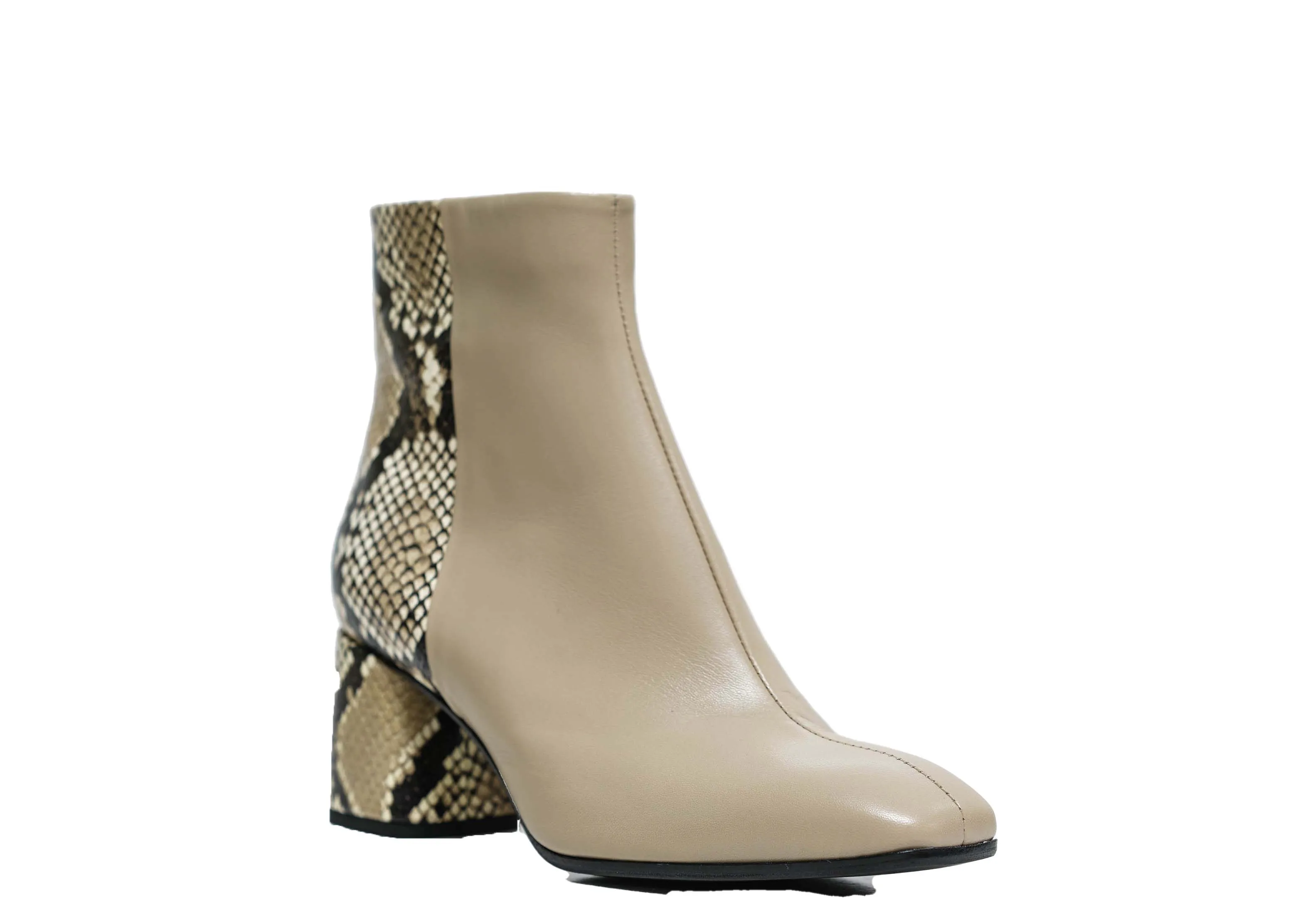 Fabio Rusconi Women’s Snake Print Leather Ankle Boot Wilma
