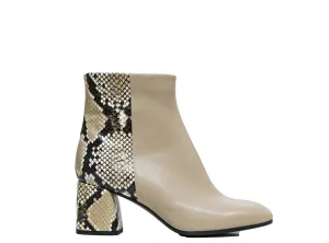 Fabio Rusconi Women’s Snake Print Leather Ankle Boot Wilma