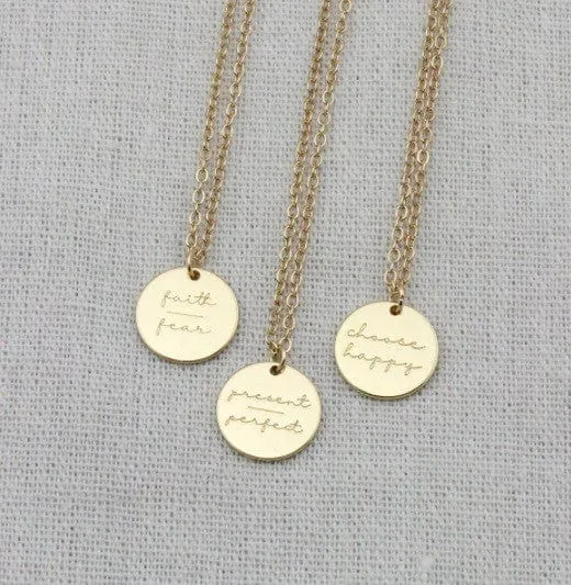 Faith Inspired Necklaces-Gold