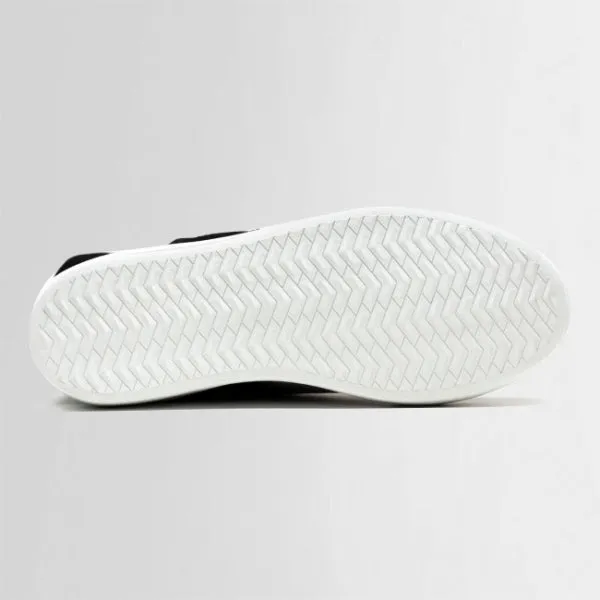 FARA waxed suede BLACK/WHITE