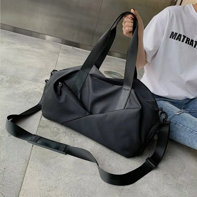 Fashion Weekend Bag Shoulder Weekend Bag Women with Zipped Pockets Overnight Bag