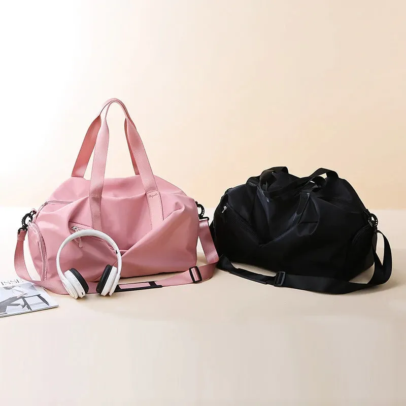 Fashion Weekend Bag Shoulder Weekend Bag Women with Zipped Pockets Overnight Bag