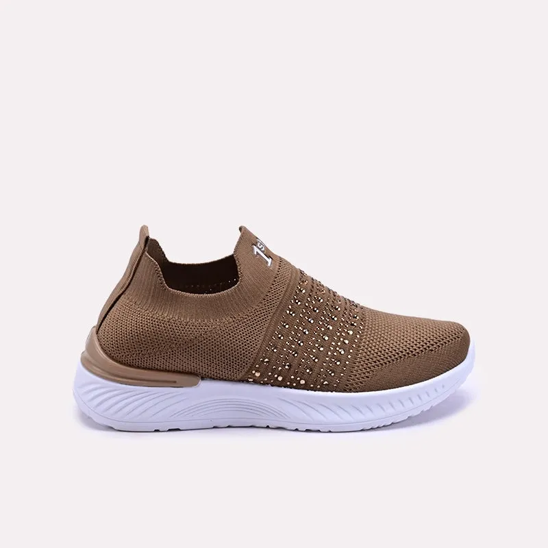 Fiora Brown Slip On Sneakers 0440747